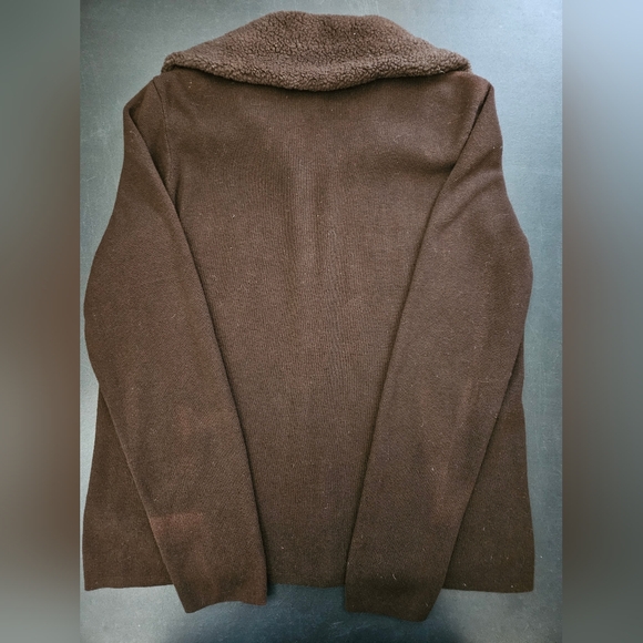 NWT - Lauren Ralph Lauren Active Zip-Up Brown Cardigan - Size XL - Picture 10 of 11